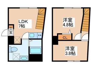 ＯｒｇｏＶｉｔａ凛　Ｂ棟の物件間取画像